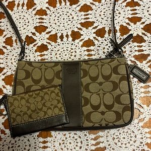Coach bag and wallet set